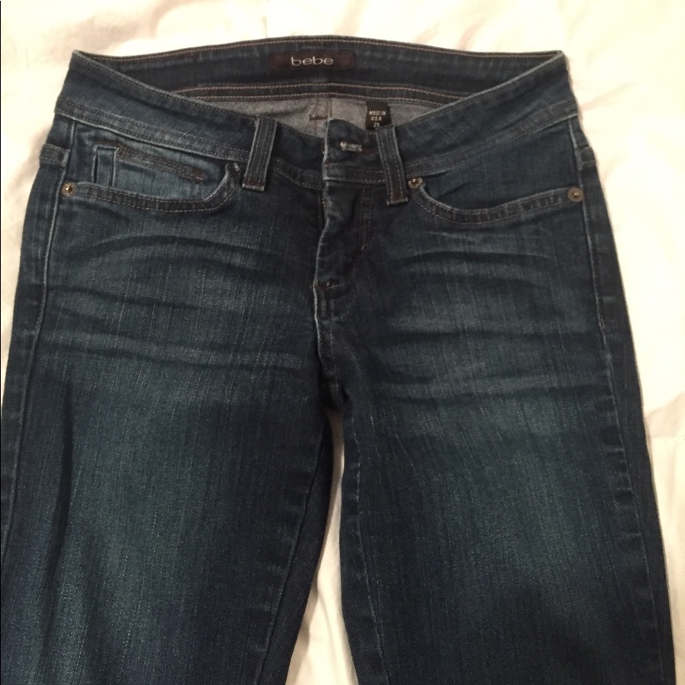 ‼️FLASH SALE‼️Dark wash Bebe Jeans✨Size 25