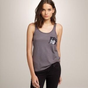 J.Crew Top with Sequin Pocket