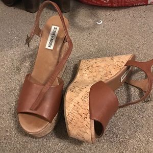 Steve Madden cork wedges