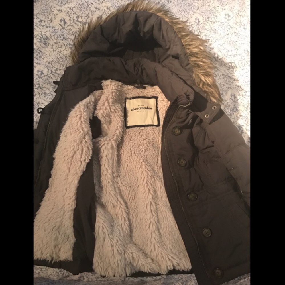 Abercrombie Sherpa Lined Puffer Coat