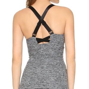Beyond Yoga Double Crossed Back Space Dye top, M