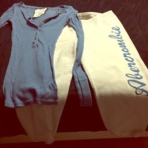 Matching Abercrombie shirt and sweatpants