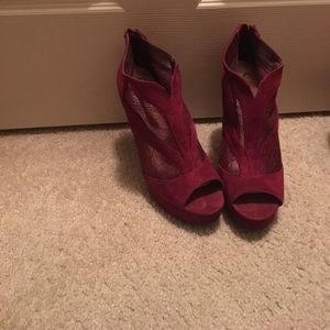 Dark red Jessica Simpson heels