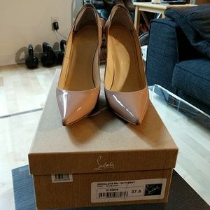 Nude Louboutin Decollete 100mm