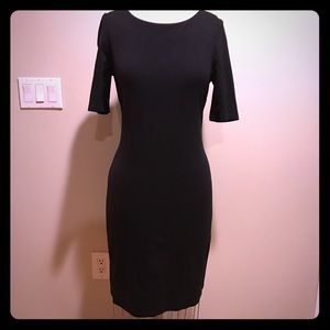 Banana Republic Black Ponte Dress