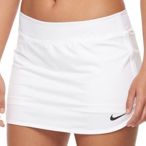 All white Nike Dri-fit Tennis skirt