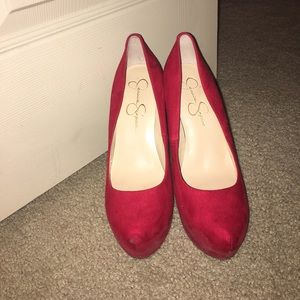 Candy red Jessica Simpson heels