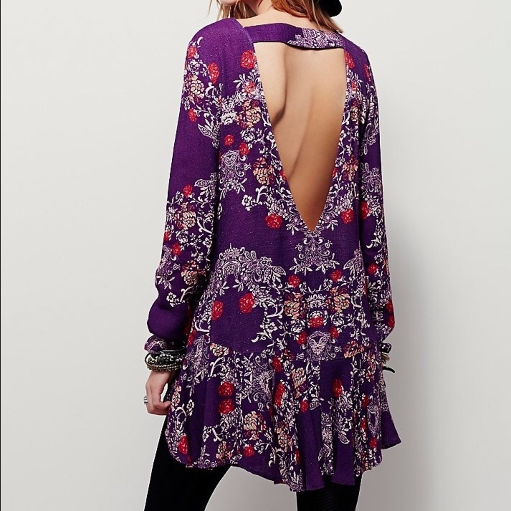 BRAND NEW Free People Purple Boho Festival Dress