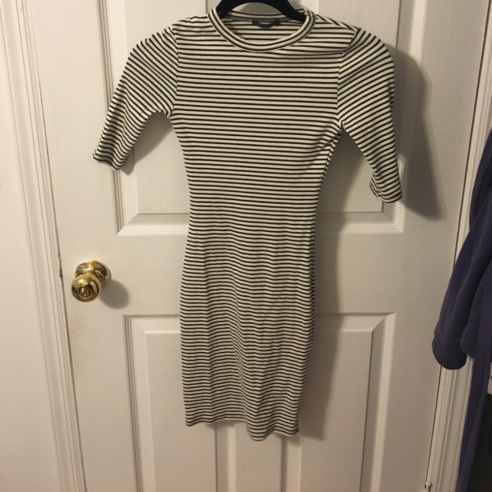 Tight fitting striped dress