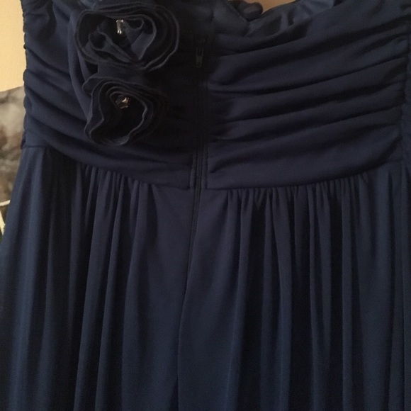One shoulder blue prom dress - Picture 5 of 5