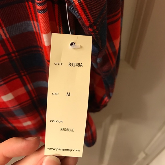 Plaid button up with hood - Picture 4 of 4