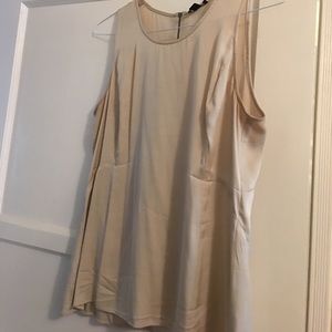 Silk Ann Taylor sleeveless cream top