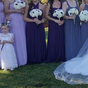 David's Bridal Versa Dress - size 2 - plum