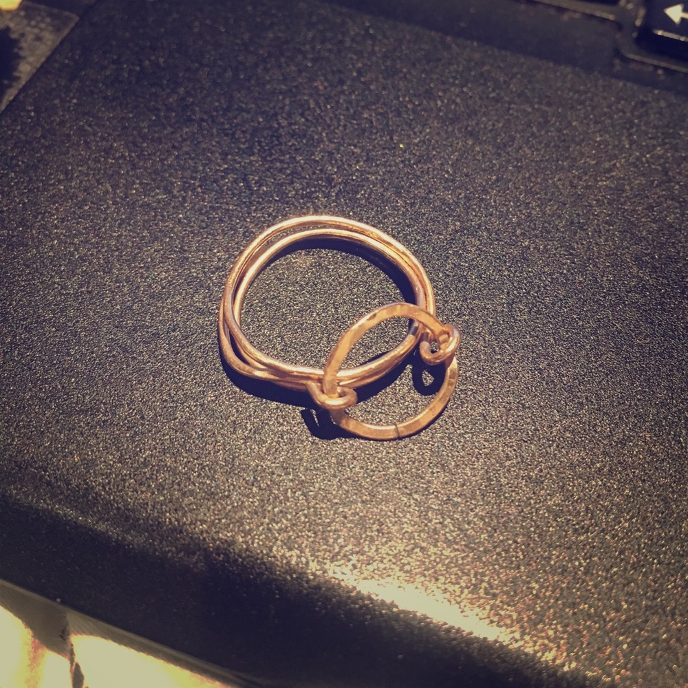 Gold plated ring