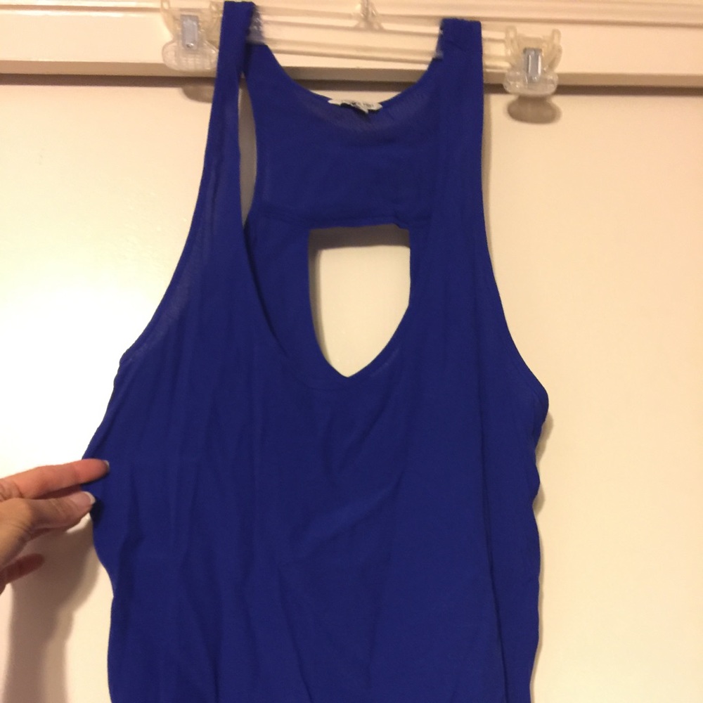 Royal blue racer back tank