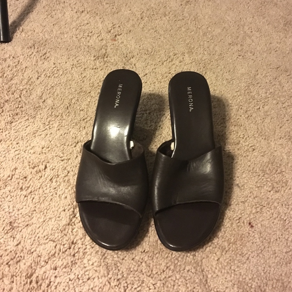 Merona slide on heels