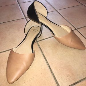 Two-tone D'orsay flats