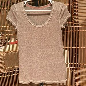 Gap Taupe Scoop-Neck Tee