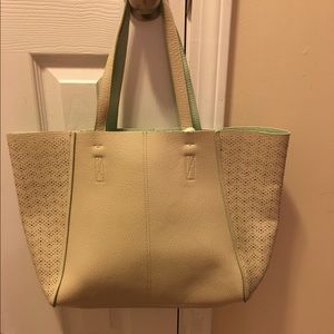 GH Bass reversible leather tote