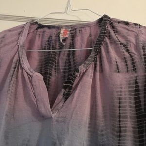 Free people tie die tee