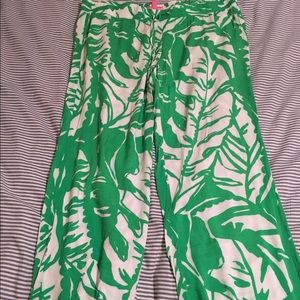 Lilly for Target Green & White Pants