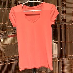 JCP Coral V-Neck Tee