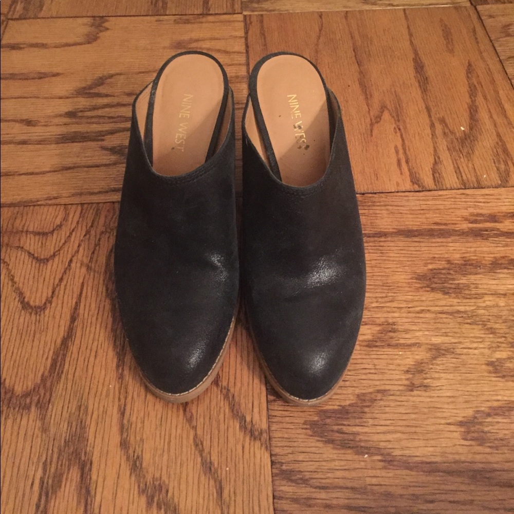 Nine West Black Mules