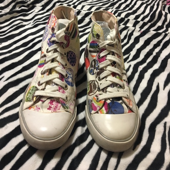 Coach Cardinal Tall High Top Sneakers A1506 - Picture 2 of 8