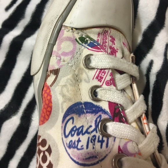 Coach Cardinal Tall High Top Sneakers A1506 - Picture 7 of 8