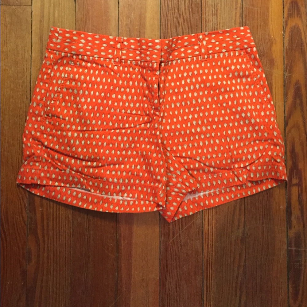 LOFT orange printed shorts