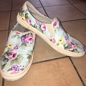 Floral slip-on sneakers