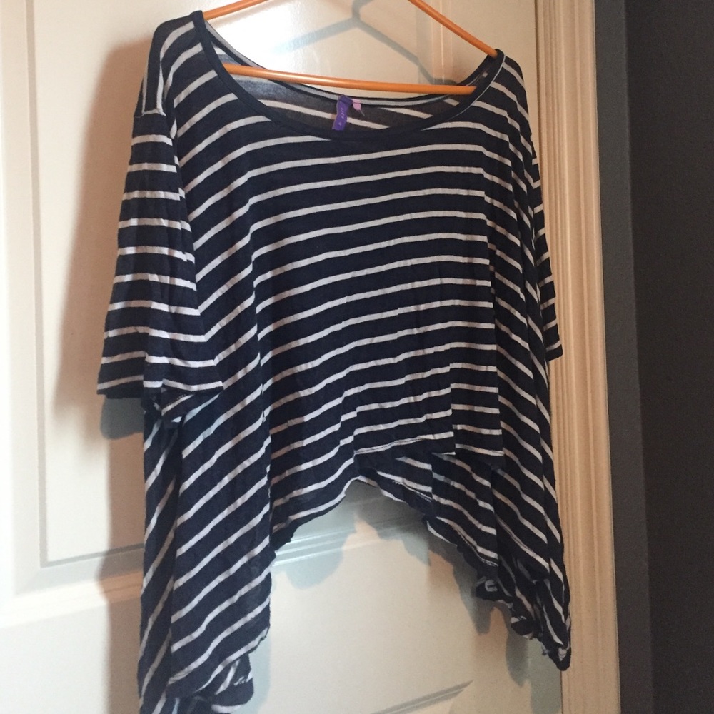 Asymmetrical Striped Shirt