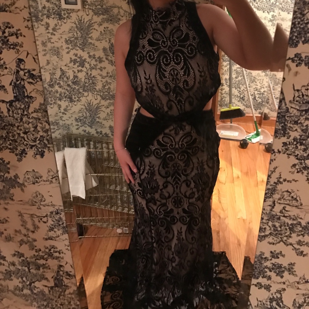 Nasty Gal Collection Black Lace Cocktail Dress