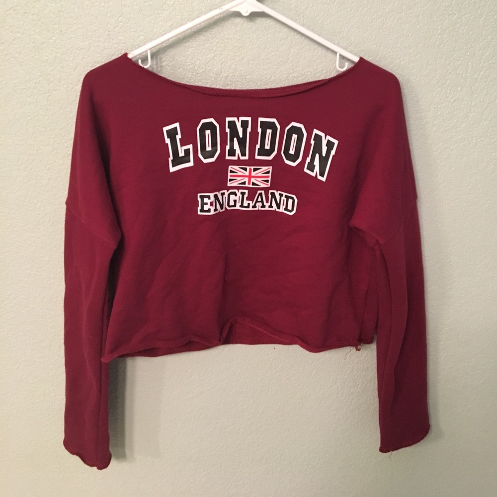London cropped sweatshirt