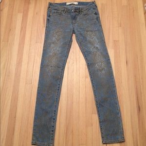 Printed Skinny Jeans | Abercrombie