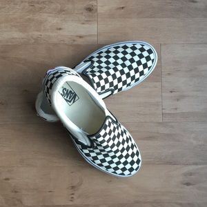 Men's Checkered Vans Size 11 - Like New