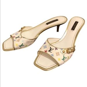 Louis Vuitton Small Gold Heels multicolor