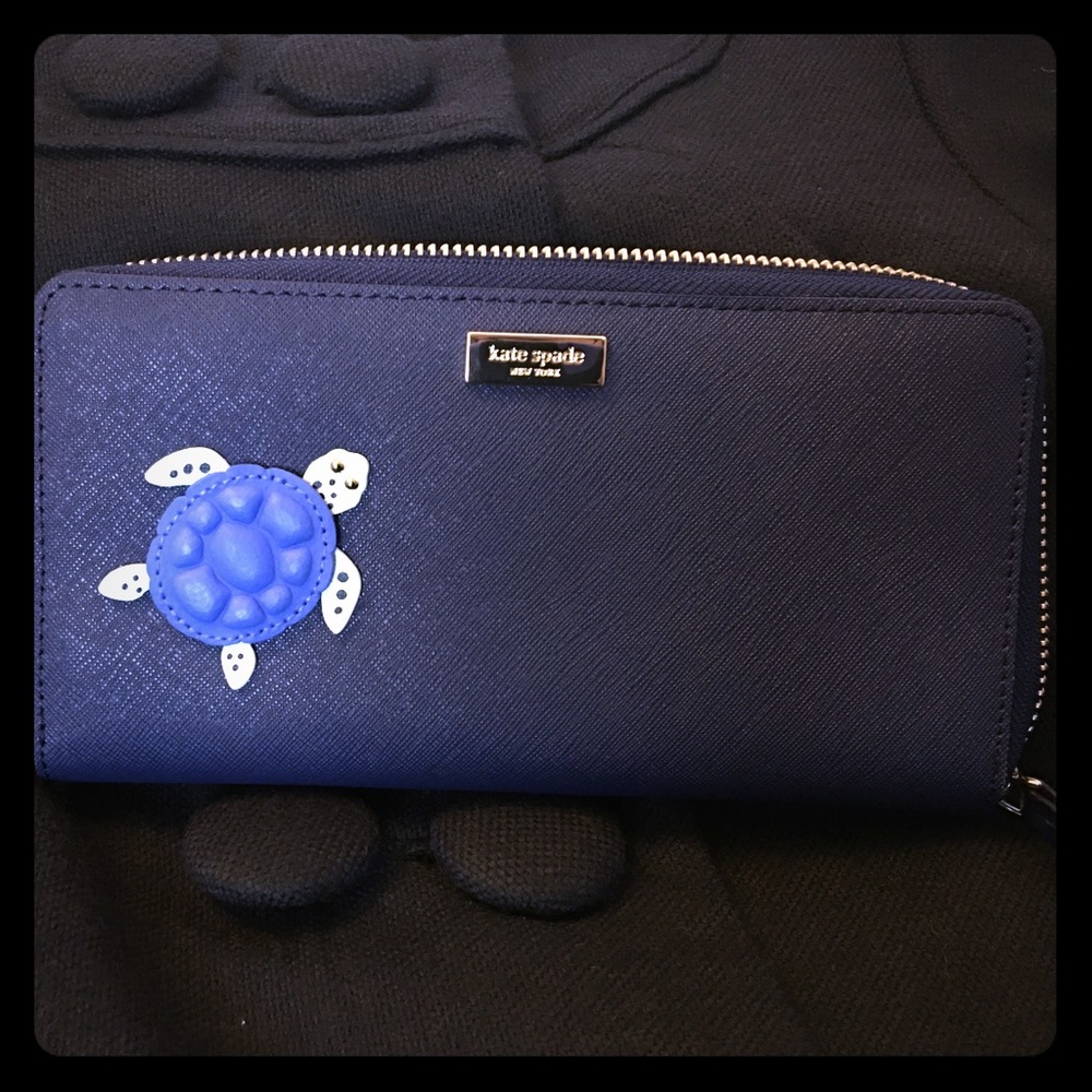 Kate Spade neda wallet under the sea turtle