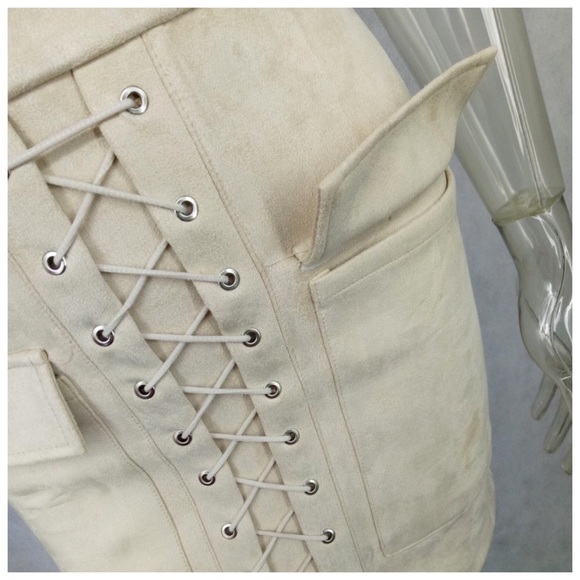 ‼️PRICE FIRM LAST CALL Microfiber Lace Up Dress - Picture 5 of 6