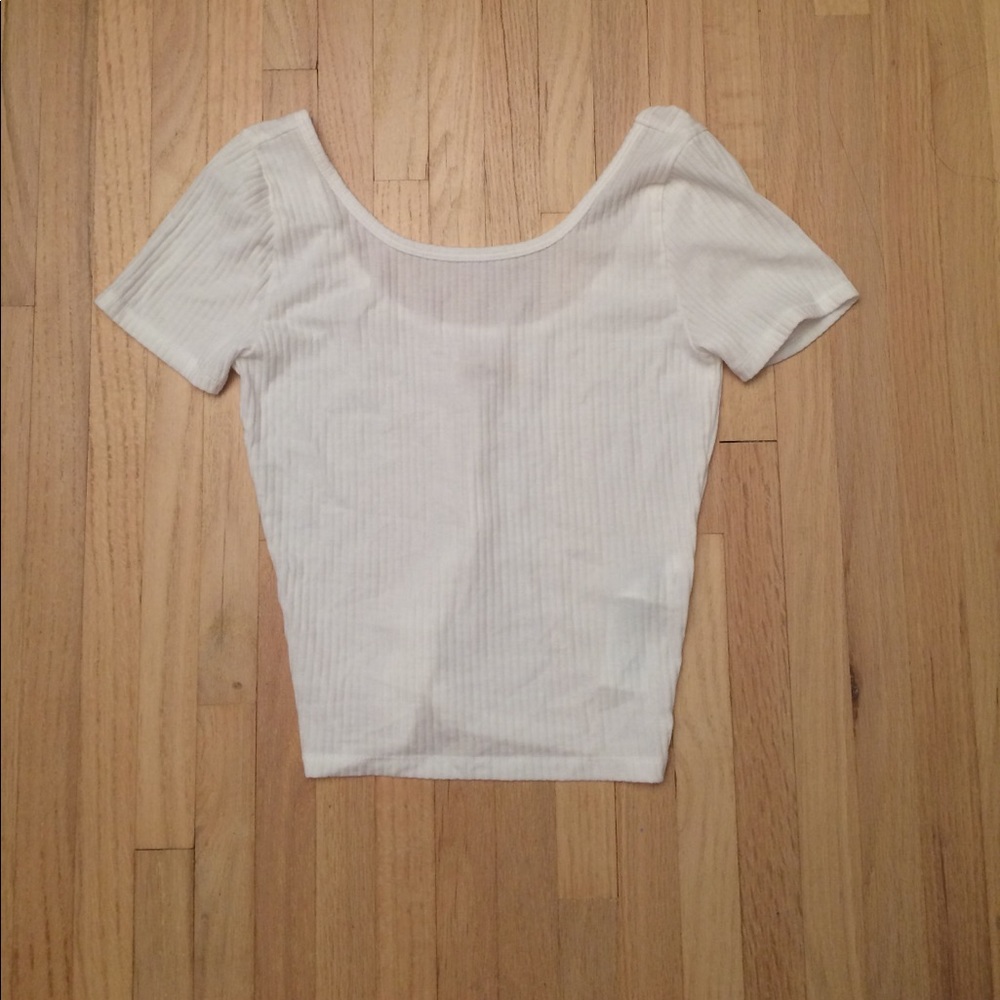 Cropped White Shirt | Hollister