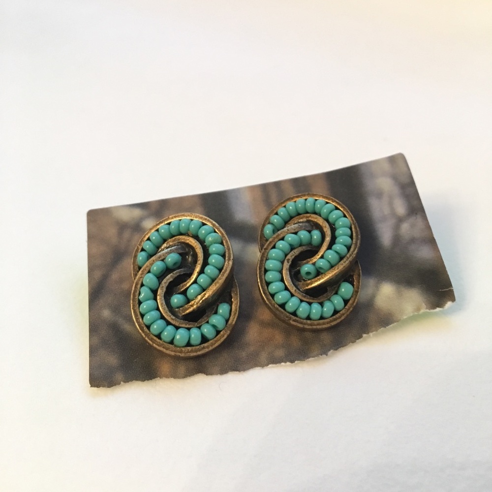 Anthropologie turquoise earrings