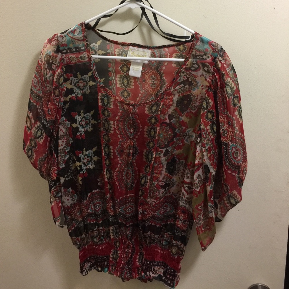 Sheer blouse