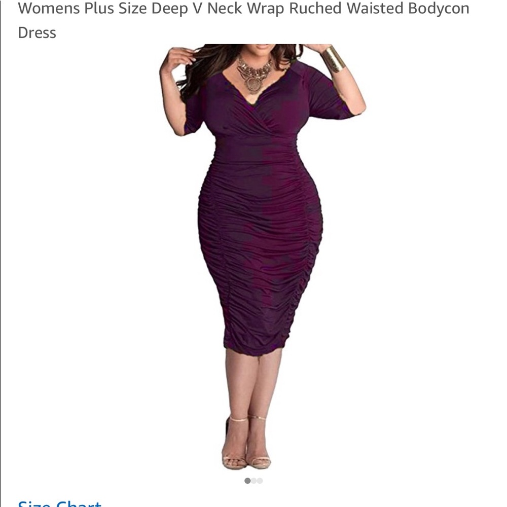 Slinky purple dress
