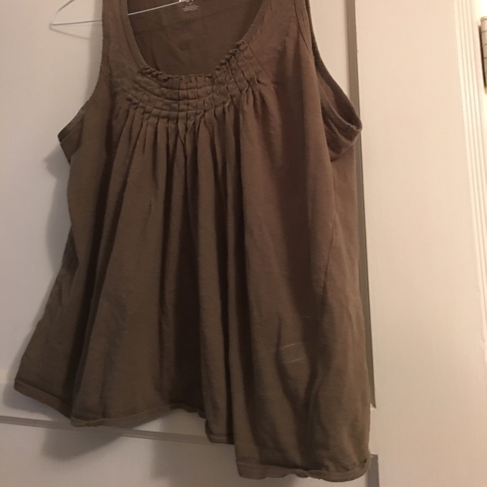 Khaki green MK sleeveless top