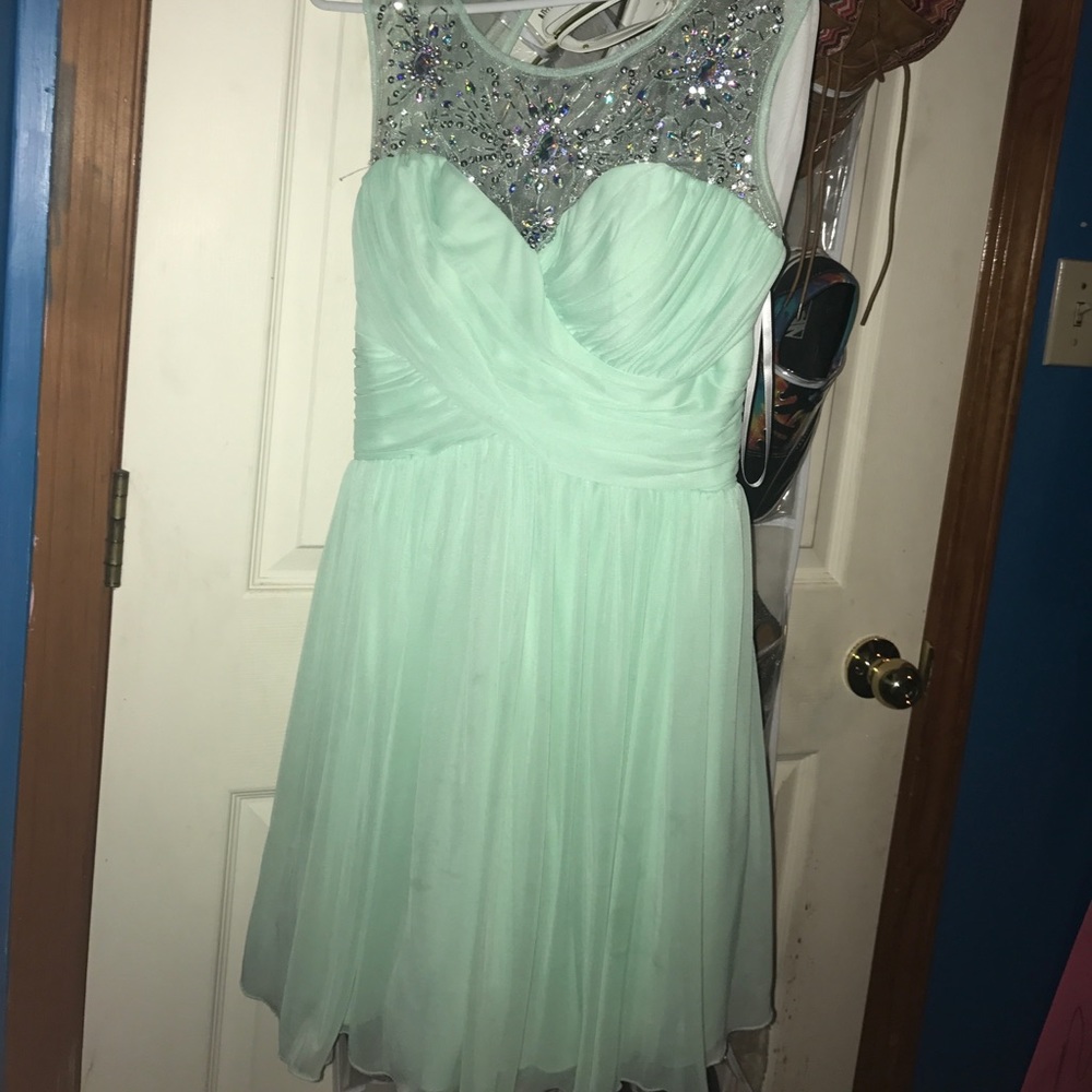 DEB's blue/green formal dress!
