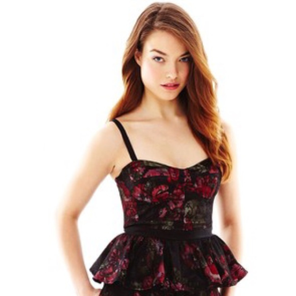 Pearl by Georgina Chapman of Marchesa Peplum Top