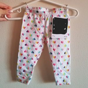 Carter's Multi-colored Hearts Leggings
