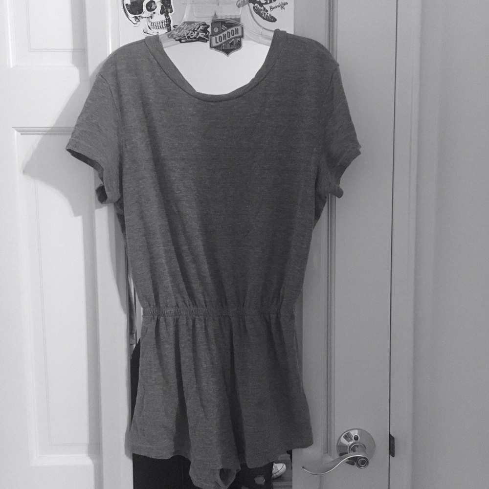 american apparel gray romper