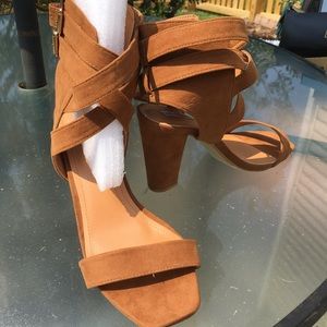 Never worn Tan strappy  sandal.