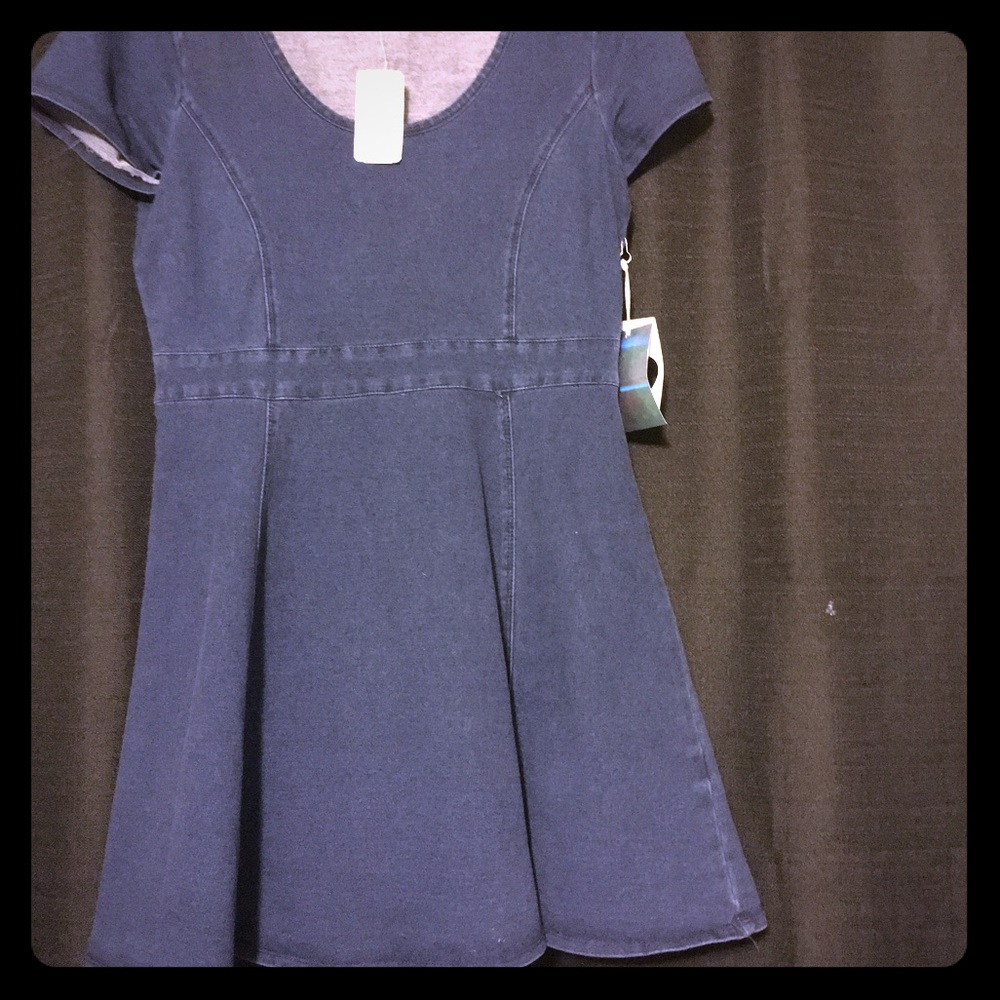 Denim skater dress